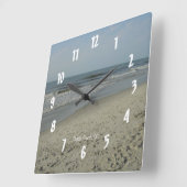Myrtle Beach、SC. #3 スクエア壁時計 (傾斜)