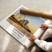 Myrtle Beach South Carolina Poster, Watercolor ポスター