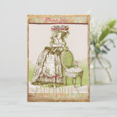Mysのビクトリアンな女性サンキューカード サンキューカード (スタンド正面)