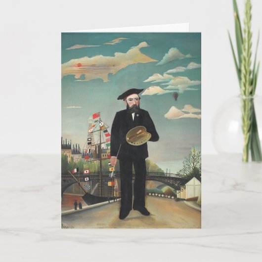 Myself: Portrait – Landscape, Henri Rousseau 1890 カード (正面)