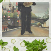 Myself: Portrait – Landscape, Henri Rousseau 1890 キッチンタオル (折り畳み)