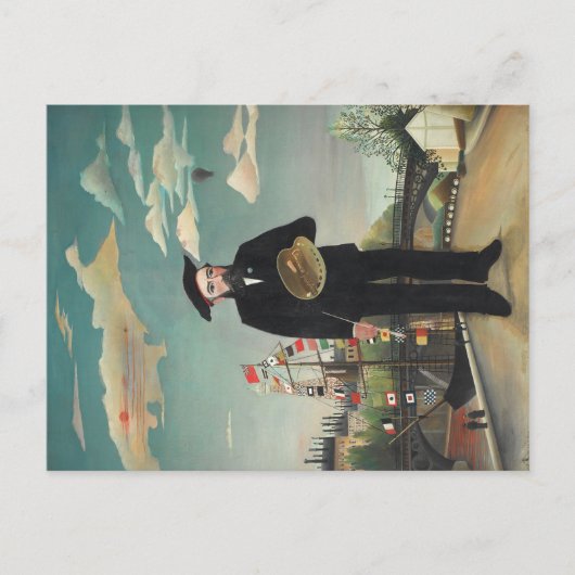 Myself: Portrait – Landscape, Henri Rousseau 1890 ポストカード (正面)