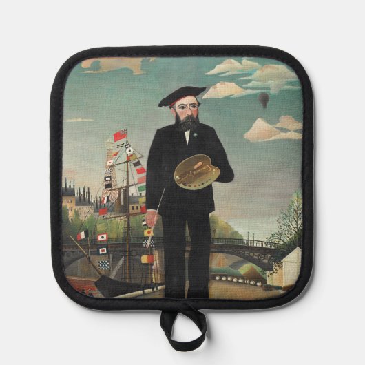 Myself: Portrait – Landscape, Henri Rousseau 1890 鍋敷き (正面)