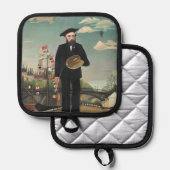 Myself: Portrait – Landscape, Henri Rousseau 1890 鍋敷き (正面/裏面)