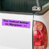 Myspaceのバンパーステッカー バンパーステッカー (トラック上)