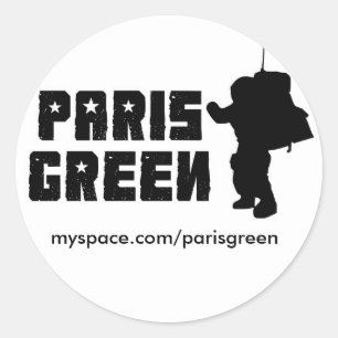 MySpaceの広告宣伝のステッカー ラウンドシール