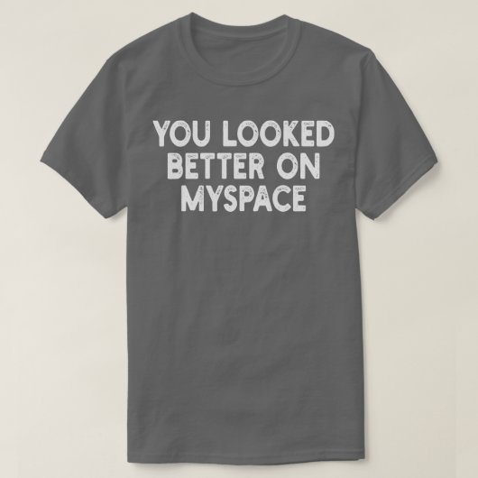 Myspaceの方が良かった2 Tシャツ (デザイン正面)