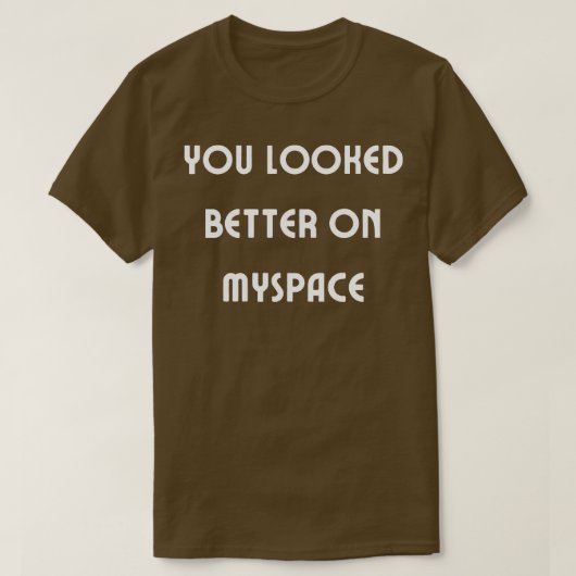 Myspaceの方が良かった4 Tシャツ (デザイン正面)