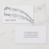 MySpace金ゴールドのミュージシャンの芸術家の音楽の先生 名刺 (正面/裏面)