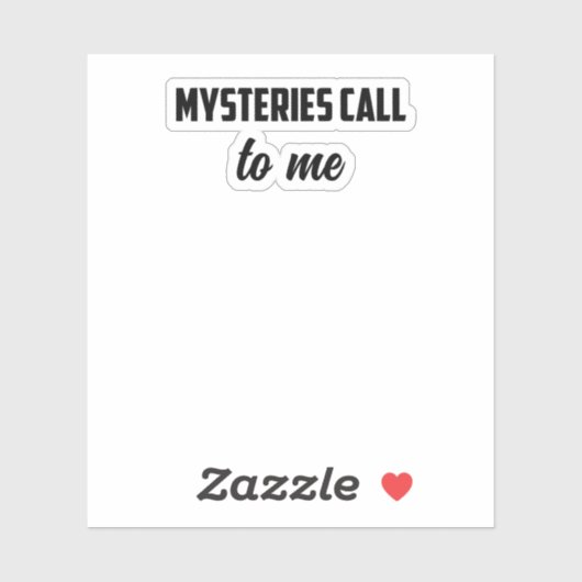 Mysteries Call To Me: True Crime Obsession Design	 シール (シート)