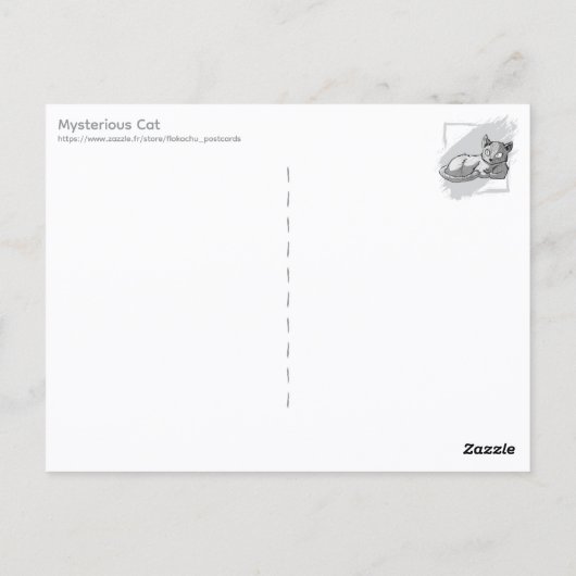 Mysterious Cat ポストカード (裏面)