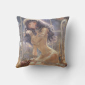 Mysterious Fantasy Girl - Gothic Art Aesthetic アウトドアクッション (裏面)