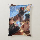 Mysterious Fantasy Girl - Gothic Art Aesthetic アクセントクッション (裏面(縦))