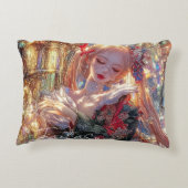 Mysterious Fantasy Girl - Gothic Art Aesthetic アクセントクッション (裏面)