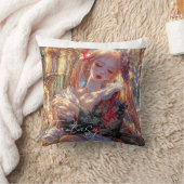 Mysterious Fantasy Girl - Gothic Art Aesthetic クッション (ブランケット)