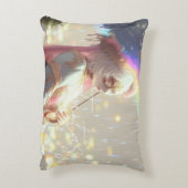 Mysterious Fantasy Girl - Ocean Art Aesthetic アクセントクッション (裏面(縦))