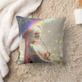 Mysterious Fantasy Girl - Ocean Art Aesthetic クッション (ブランケット)