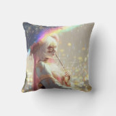 Mysterious Fantasy Girl - Ocean Art Aesthetic クッション (裏面)