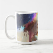 Mysterious Fantasy Girl - Ocean Art Aesthetic コーヒーマグカップ (左)