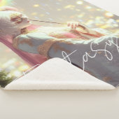 Mysterious Fantasy Girl - Ocean Art Aesthetic シェルパブランケット (3/4)