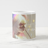 Mysterious Fantasy Girl - Ocean Art Aesthetic ジャンボコーヒーマグカップ (正面)