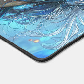 Mysterious Fantasy Girl - Ocean Art Aesthetic デスクマット (コーナー)