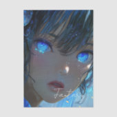 Mysterious Fantasy Girl - Ocean Art Aesthetic 薄葉紙 (正面)