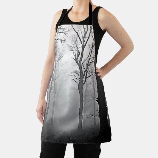 Mysterious Foggy Forest Path エプロン (インサイチュ)