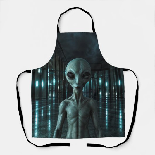 Mysterious Grey Alien エプロン (正面)
