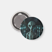 Mysterious Grey Alien マグネット (正面/裏面)