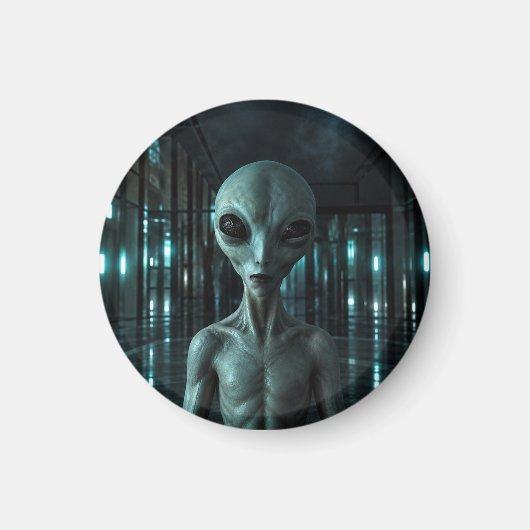 Mysterious Grey Alien マグネット (正面)