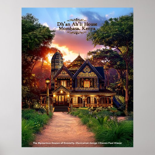 Mysterious Houses of Donnelly - No4 Mombasa Kenya  ポスター (正面)