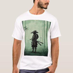 「Mysterious」Japanese style ink painting T-shirt Tシャツ