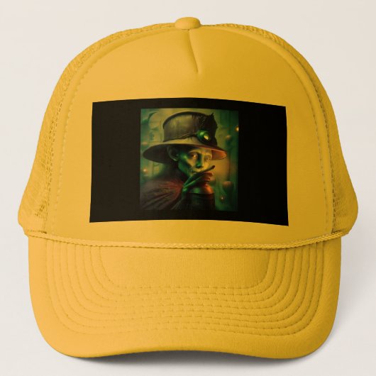 Mysterious Lady Pointing Finger At You キャップ (正面)