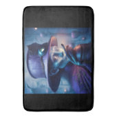 Mysterious Lady Pointing Finger At You バスマット (正面縦)