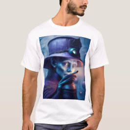 Mysterious Lady Pointing Finger At You Tシャツ