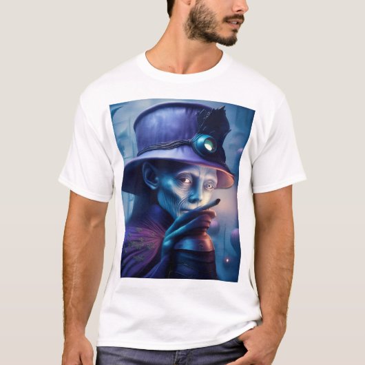 Mysterious Lady Pointing Finger At You Tシャツ (正面)