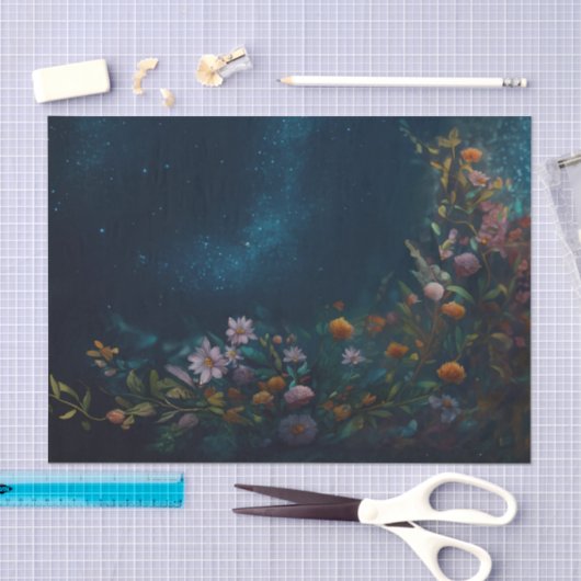 Mysterious Twilight, Moth Floral Companion FLIPPED 薄葉紙 (クラフト)