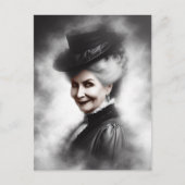 Mysterious Victorian Woman Portrait Art ポストカード (正面)