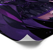 Mysterious Witch with Purple Magic ポスター (角)