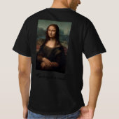 Mystery in a smile (Gioconda) Tシャツ (裏面)