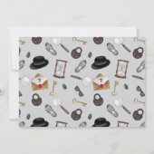 Mystery Kids Secret Agent Spy Detective Birthday 招待状 (裏面)