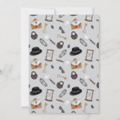 Mystery Kids Secret Agent Spy Detective Birthday 招待状 (裏面)