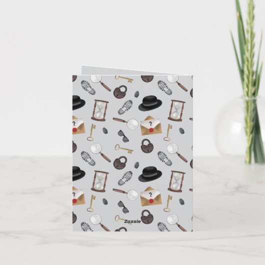 Mystery Kids Secret Agent Spy Detective Theme カード (裏面)