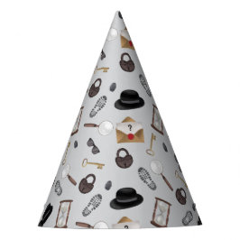 Mystery Kids Secret Agent Spy Detective Theme パーティーハット