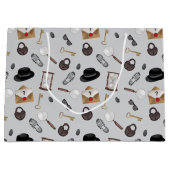 Mystery Kids Secret Agent Spy Detective Theme ラージペーパーバッグ (正面)