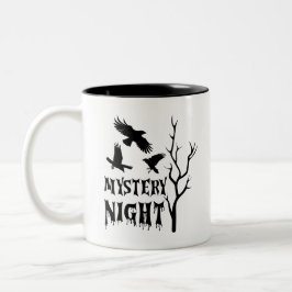 Mystery Night Gothic Crow Coffee Mug ツートーンマグカップ