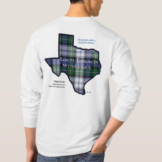 Mystery Series Tee in dark on light Tシャツ (裏面)