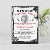Mystery Sleuth Birthday Party Mission 招待状 (スタンド正面)