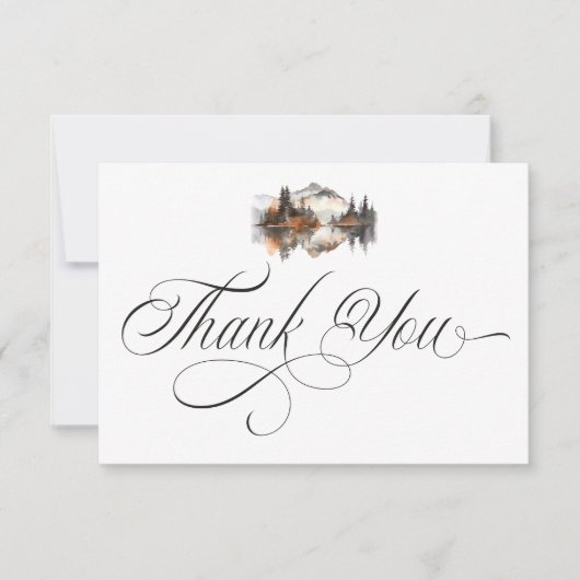 Mystic Autumn Thank You Card サンキューカード (正面)